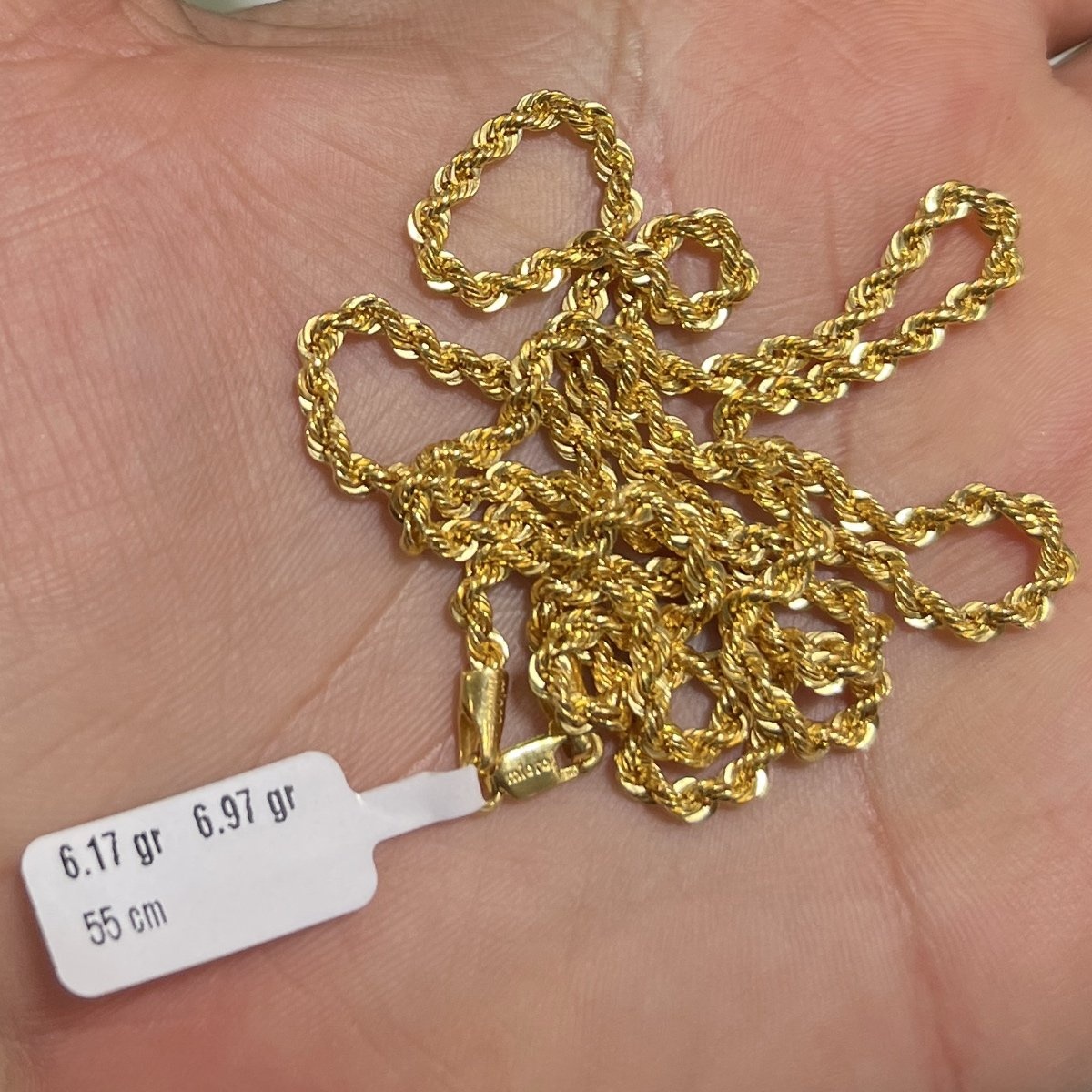 22 Ayar Altın Halat Özel Tasarım 6.17gr 55 cm Kadın - H000149 - Fotoğraf 1