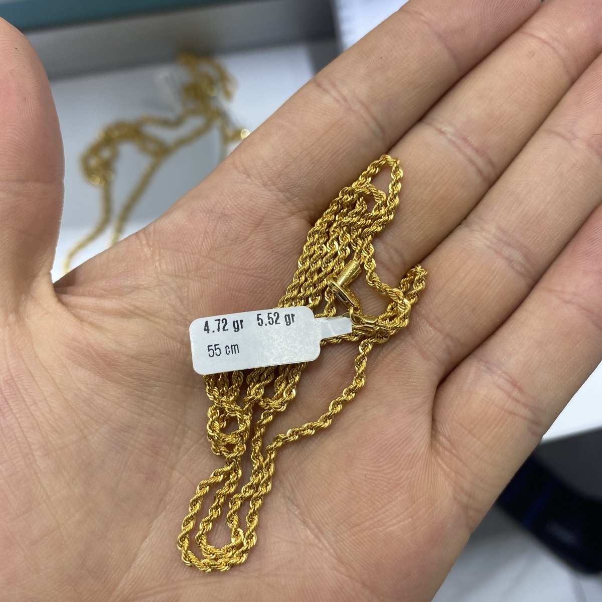 22 Ayar Altın Halat Özel Tasarım 4.72gr 55cm Kadın - H000150 - Fotoğraf 1