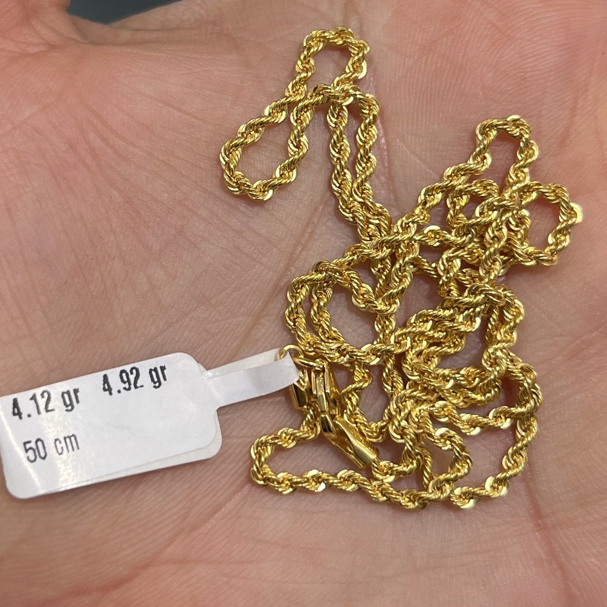 22 Ayar Altın Halat Özel Tasarım 4.12gr 50 cm Hediye - H000155 - Fotoğraf 1