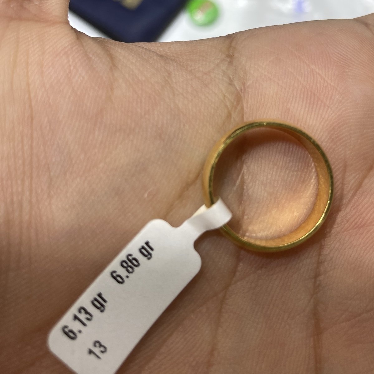 22 Ayar Altın Alyans Zahit Geyik Klasik Tasarım 6.13gr 13 Numara - AL000677 - Fotoğraf 1