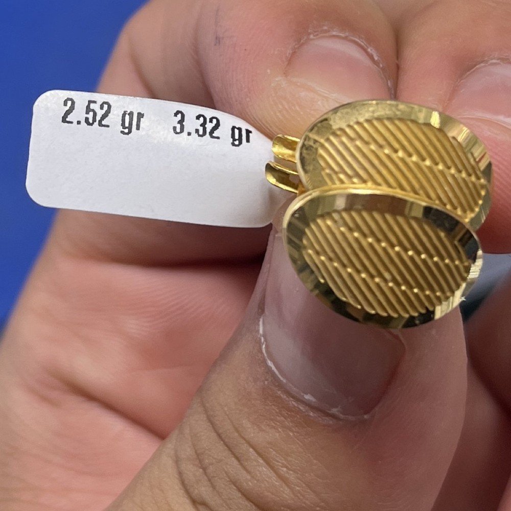 22 Ayar Altın Küpe Modern Tasarım 2.52gr Kadın - K000795