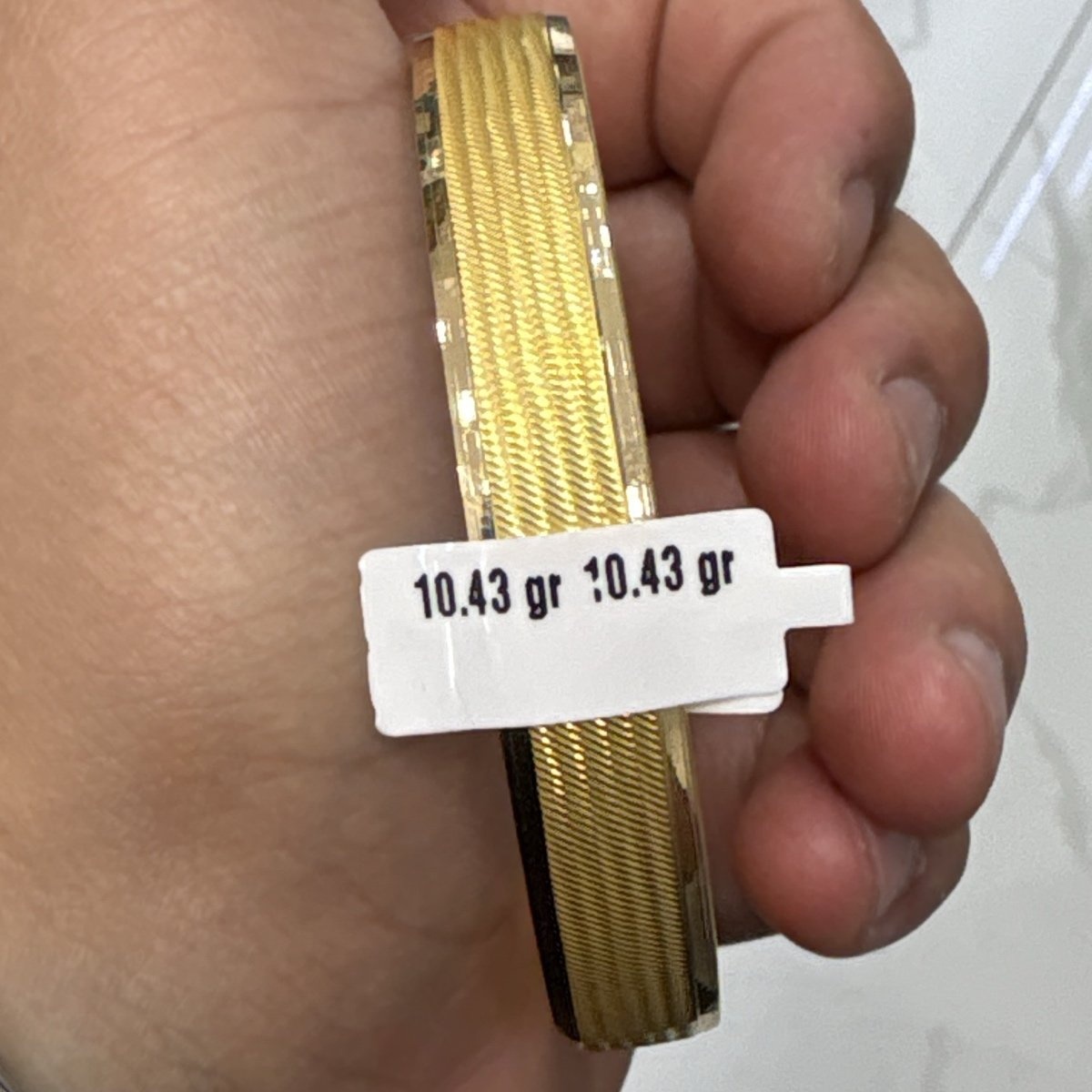 22 Ayar Altın Bilezik Zahit Geyik Modern Hasır Tasarım 10.43gr Kadın - BZ00779 - Fotoğraf 1