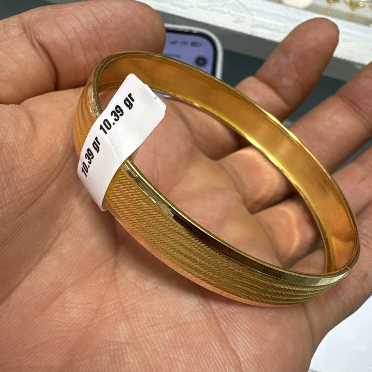 22 Ayar Altın Bilezik Zahit Geyik Hasır Tasarım 10.39gr Kadın - BZ00780 - Fotoğraf 1
