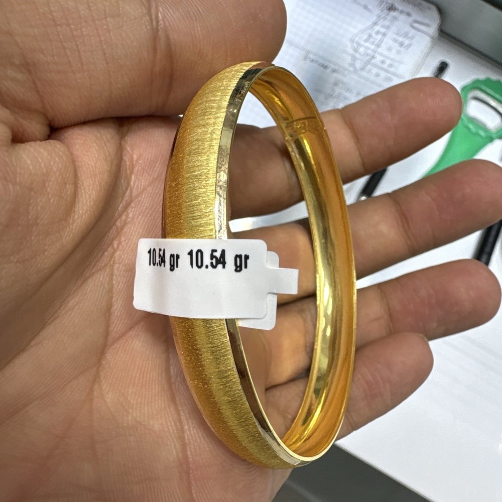 22 Ayar Altın Bilezik Zahit Geyik Kumlu Tasarım 10.54gr Hediye - BZ00781