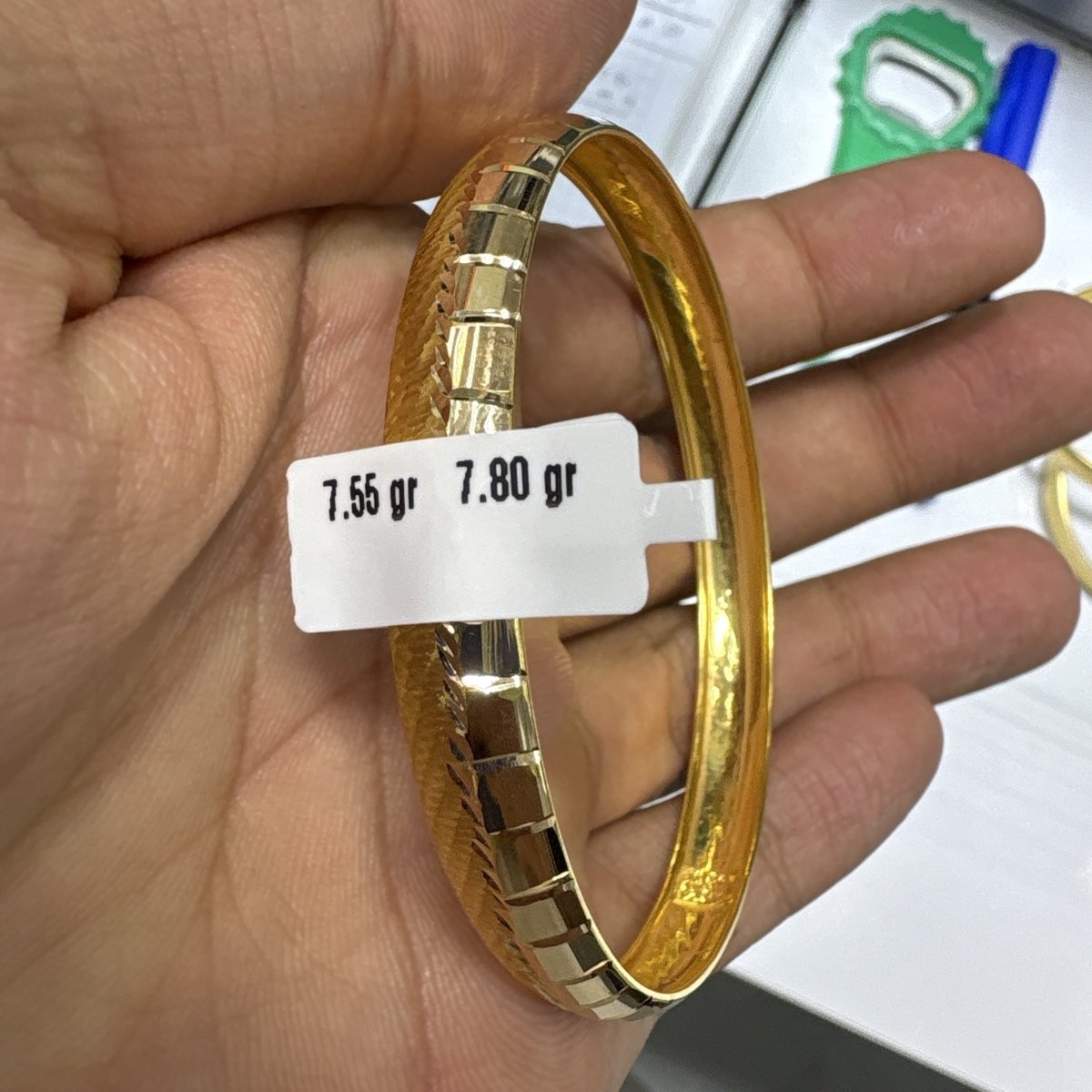 22 Ayar Altın Bilezik Zahit Geyik Özel Tasarım 7.55gr Hediye - BZ00787 - Fotoğraf 1