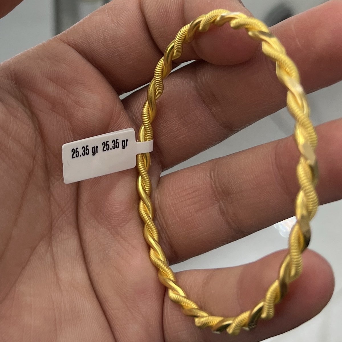 22 Ayar Altın Bilezik Kıvırcık El İşi 25.35gr Kadın - BZ00800 - Fotoğraf 1