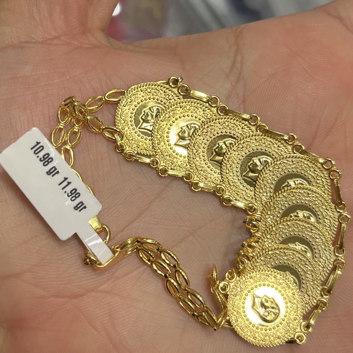 22 Ayar Altın Bileklik Zahit Geyik Özel Tasarım 10.98gr Hediye - B000780 - Fotoğraf 1