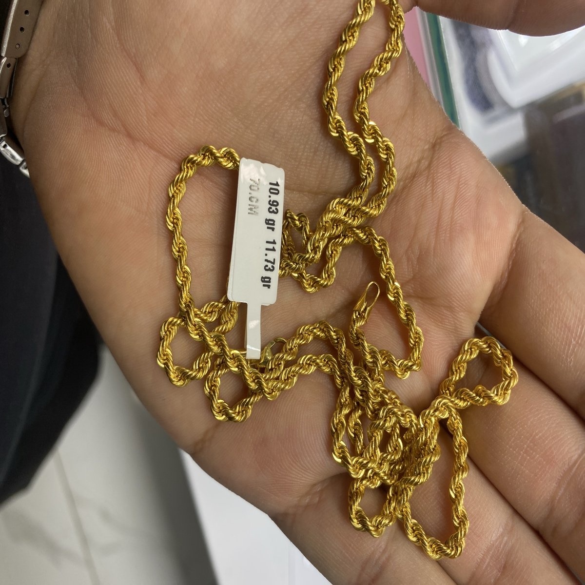 22 Ayar Altın Halat Premium Özel Tasarım 10.93gr 70.CM - H000161 - Fotoğraf 1