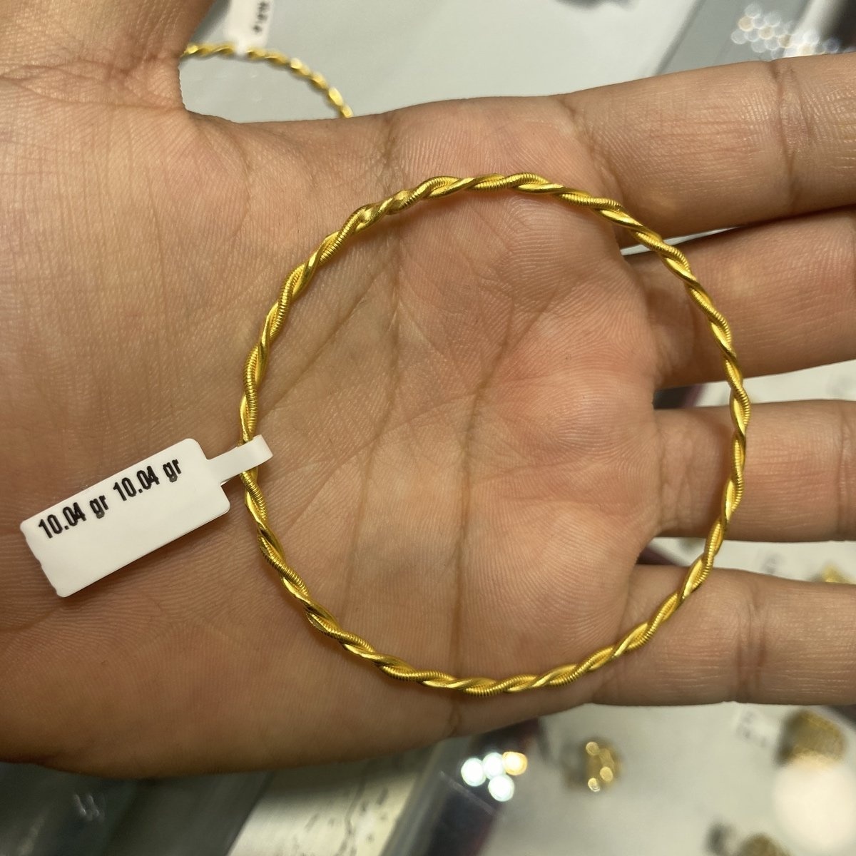 22 Ayar Altın Bilezik Kıvrık Özel Tasarım 10.04gr Kadın - BZ000806 - Fotoğraf 1