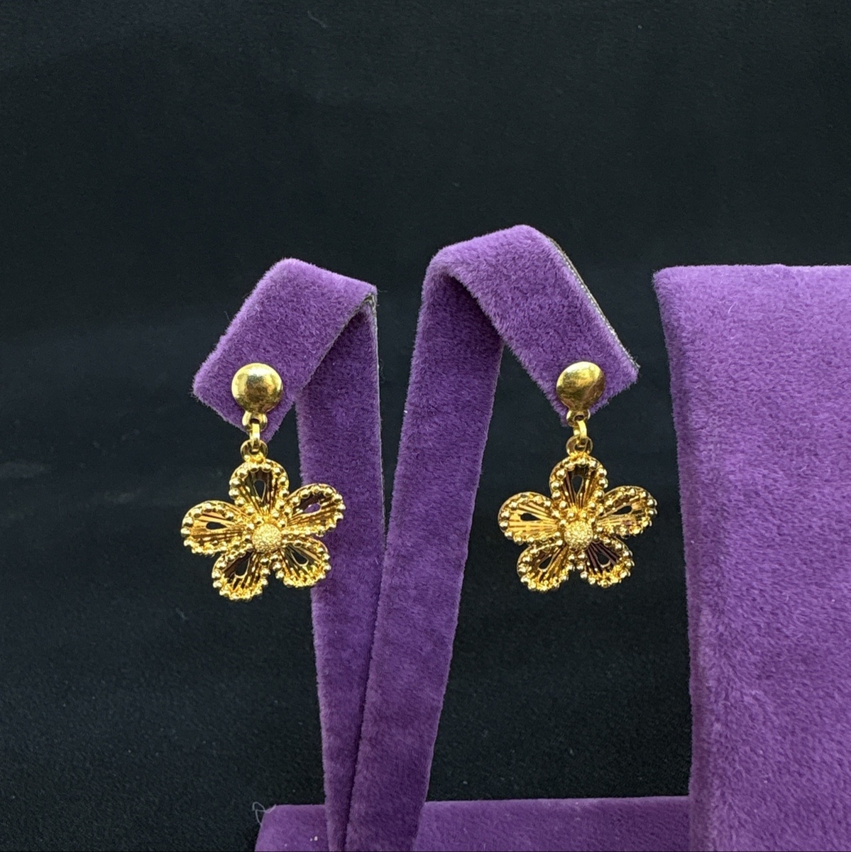22 Ayar Altın Küpe Dorikalı Modern Tasarım 5.09gr Kadın - K000807 - Fotoğraf 3