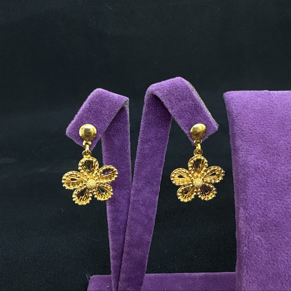 22 Ayar Altın Küpe Dorikalı Modern Tasarım 5.09gr Kadın - K000807 - Fotoğraf 3