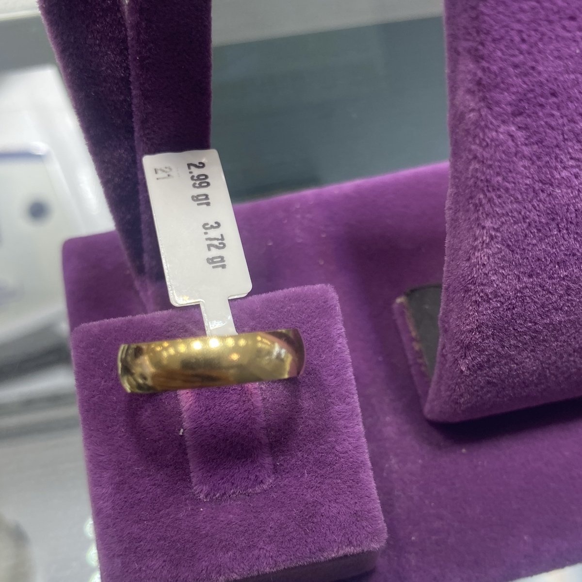 22 Ayar Altın Alyans Zahit Geyik Modern Tasarım 2.99gr 21 Numara - AL00677 - Fotoğraf 1