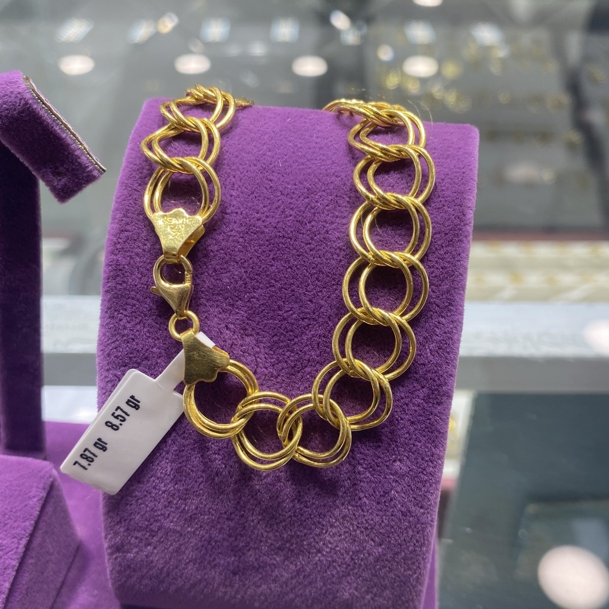 22 Ayar Altın Bileklik Samanyolu Özel Tasarım 7.87gr Kadın - B00821 - Fotoğraf 1