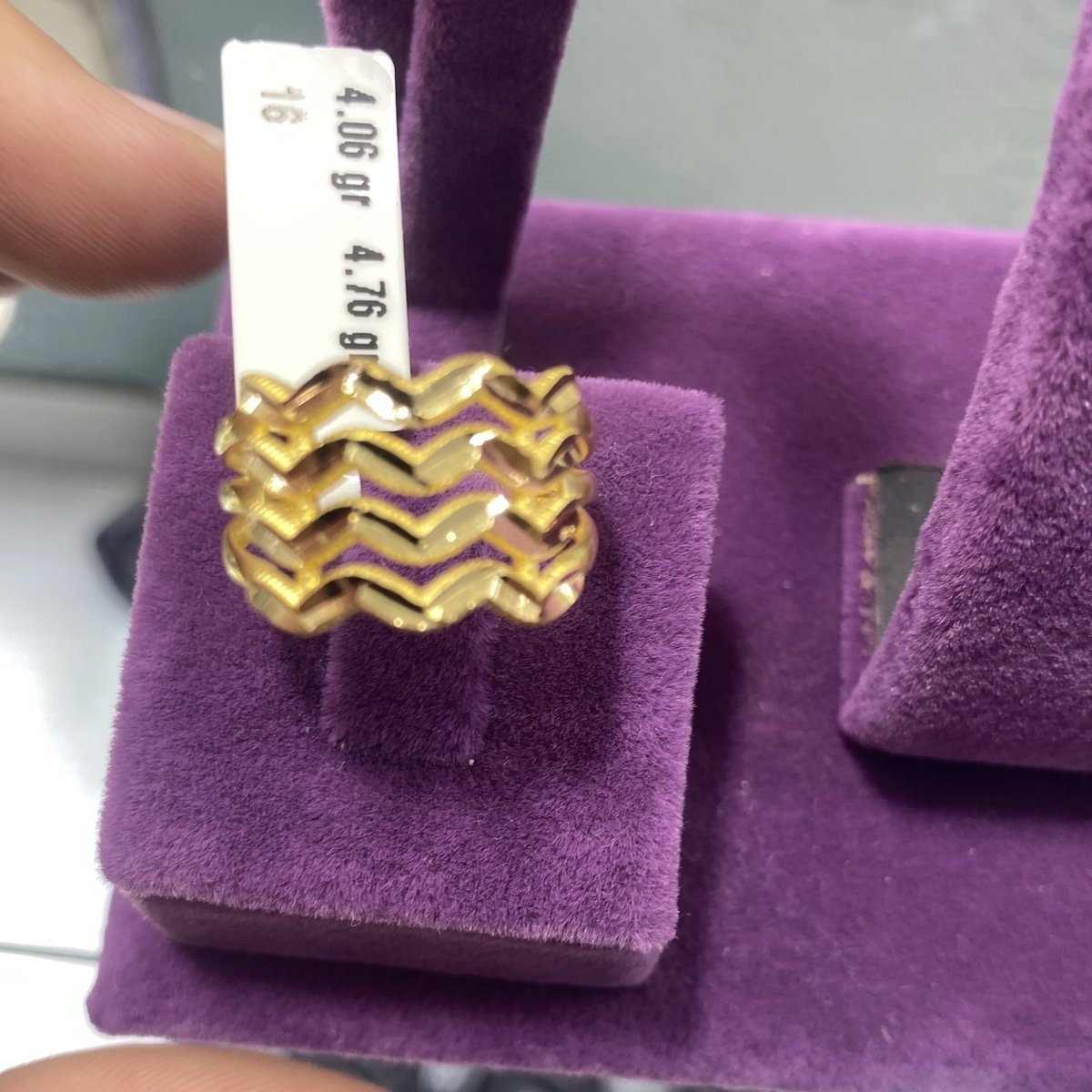 22 Ayar Altın Yüzük Ajda Özel Tasarım 4.06gr 16 Numara Kadın - Y00862 - Fotoğraf 1