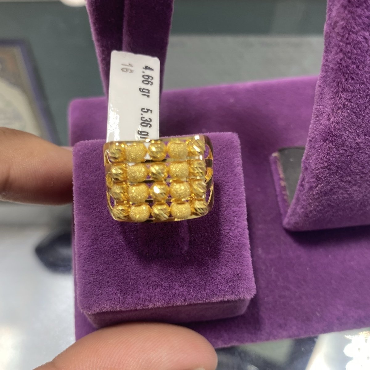 22 Ayar Altın Yüzük Dorikalı Modern Tasarım 4.66gr 16 Numara Hediye - Y00872 - Fotoğraf 1