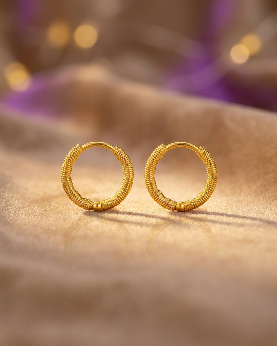 Ajda Hasır Altın Küpe 22 Ayar 1.87gr - K00853