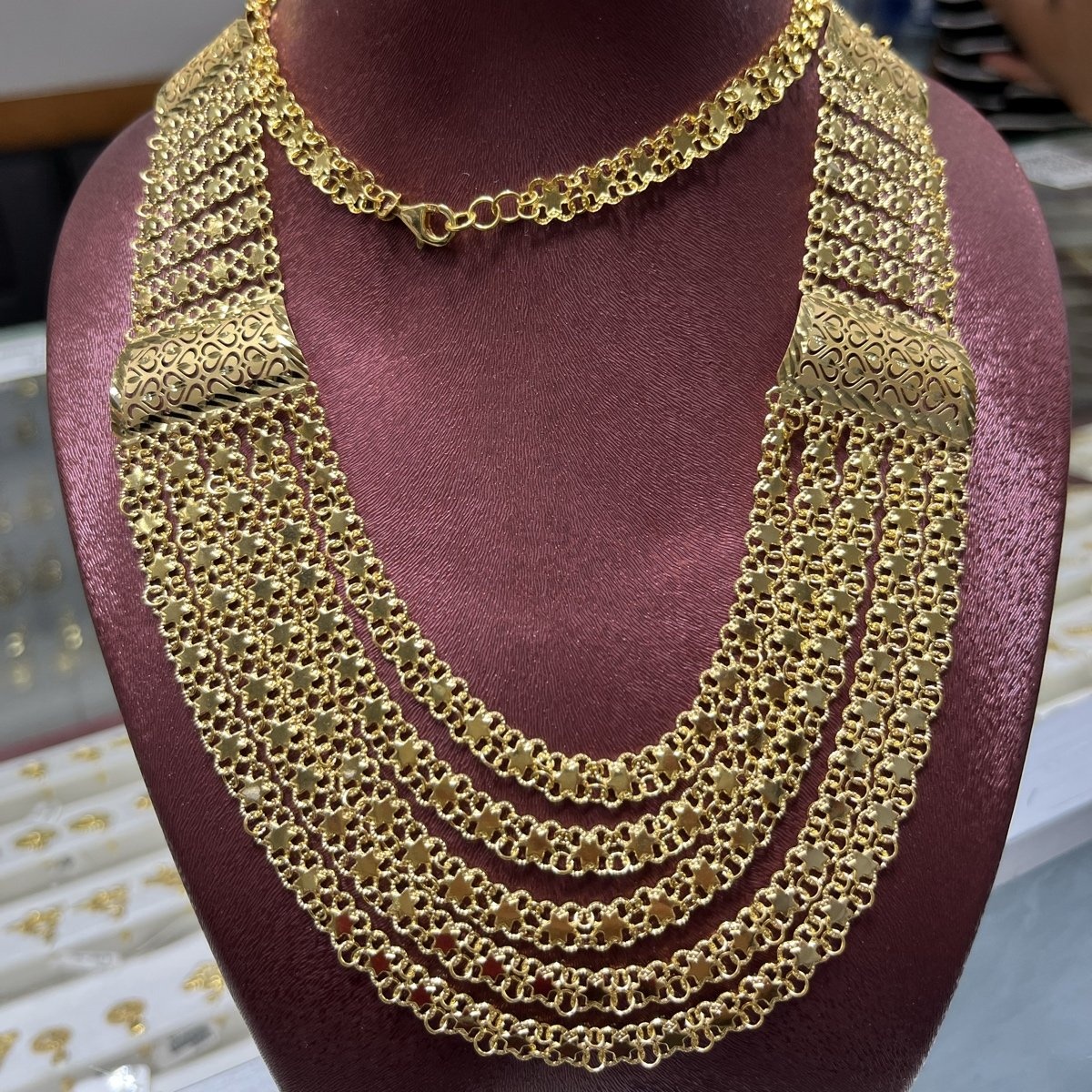 22 Ayar Altın Kolye Özel Tasarım 39.39gr Hediye - KL00019 - Fotoğraf 1
