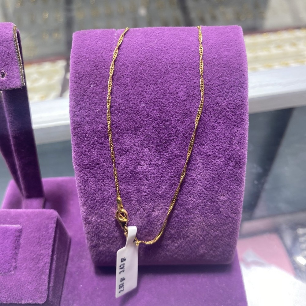 22 Ayar Altın Kolye Singapur Modern Tasarım 2.93gr Hediye - KL00020