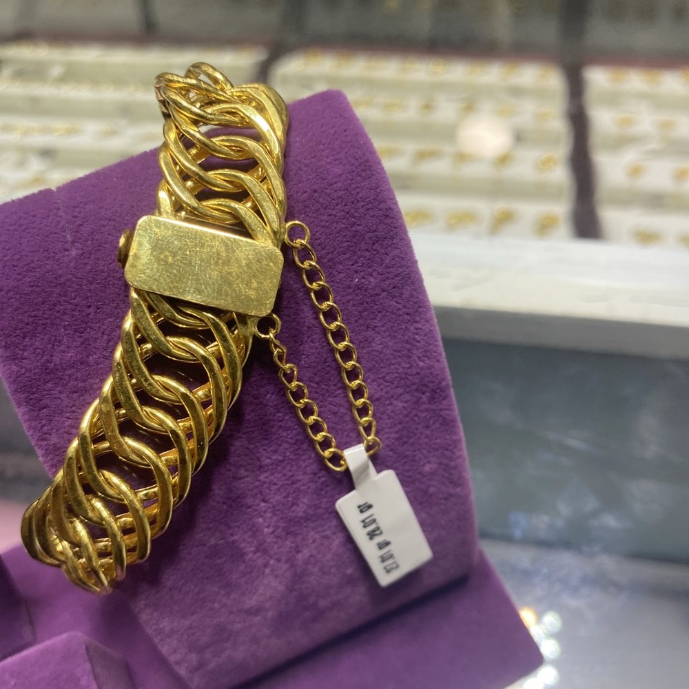 22 Ayar Altın Bileklik Paksoy Modern Tasarım 27.01gr Hediye - B000829