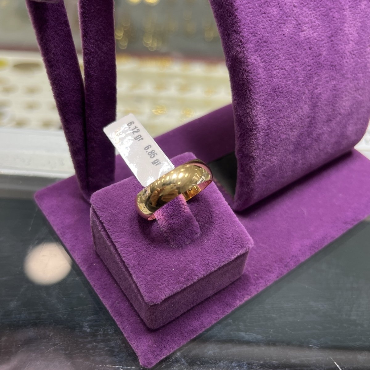 22 Ayar Altın Alyans Zahit Geyik Modern Tasarım 6.12gr 19 Numara - AL00710 - Fotoğraf 1
