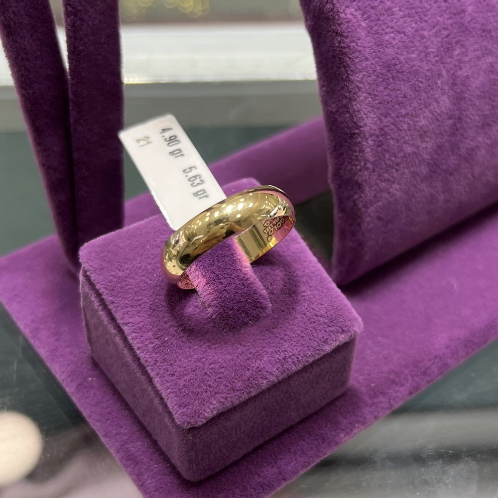 22 Ayar Altın Alyans Zahit Geyik Modern Tasarım 4.90gr 21 Numara - AL00715