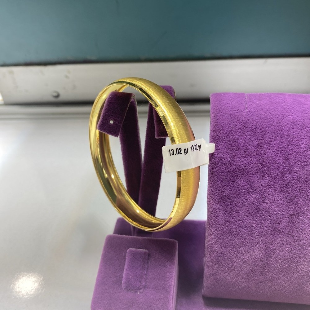 22 Ayar Altın Bilezik Şarnel Kumlu El İşi 13.02gr Kadın - BZ00892