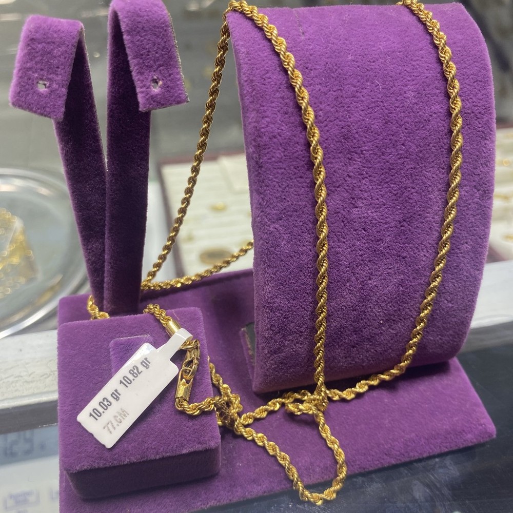 22 Ayar Altın Halat Özel Tasarım 10.03gr 77.CM Hediye - H00163