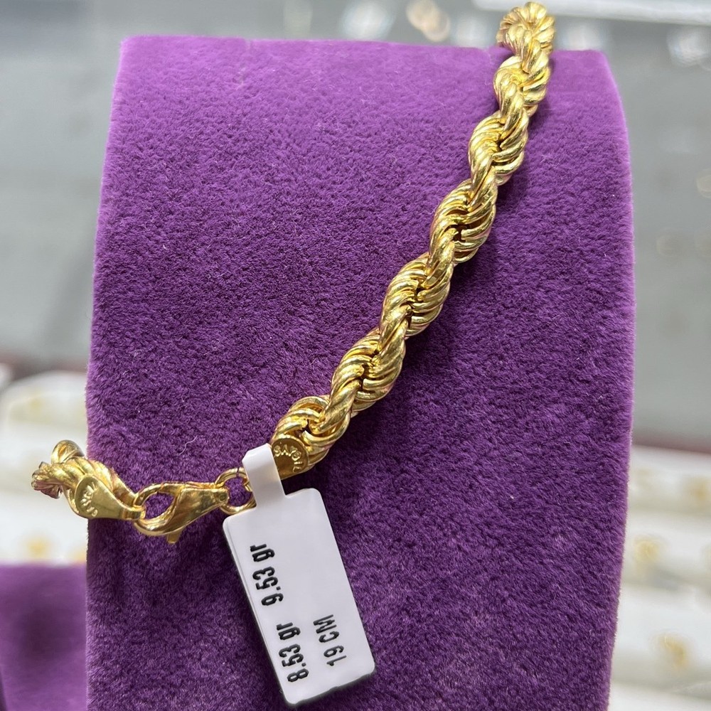 22 Ayar Altın Bileklik Halat Özel Tasarım 8.53gr 19 CM Kadın - B00164