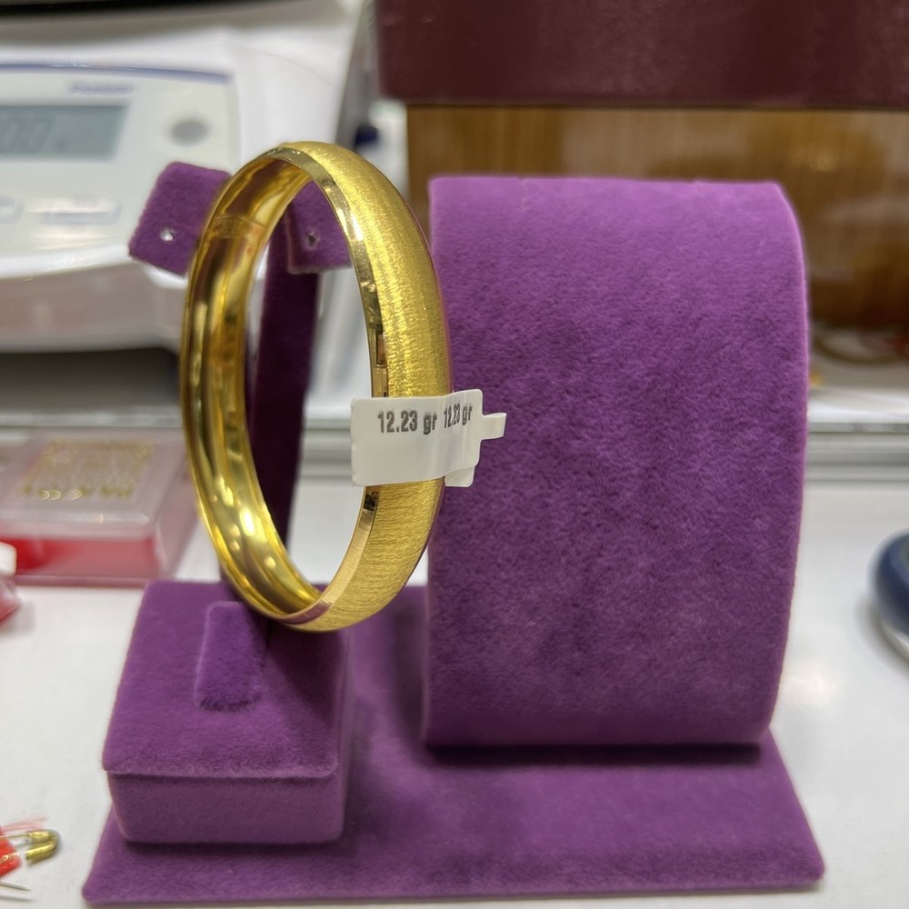 22 Ayar Altın Bilezik Zahit Geyik Modern Tasarım 12.23gr Kadın - BZ00923