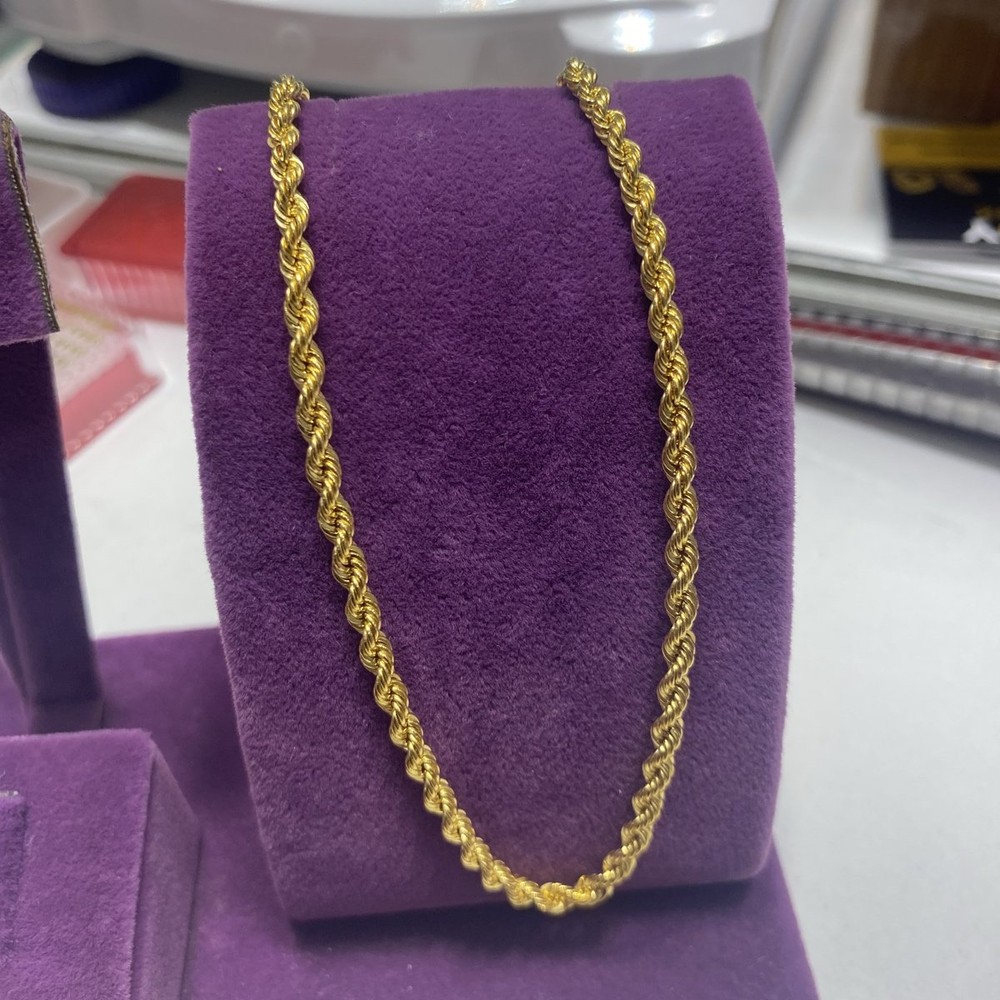 22 Ayar Altın Halat Özel Tasarım 9.15gr 55 CM Hediye - H00171