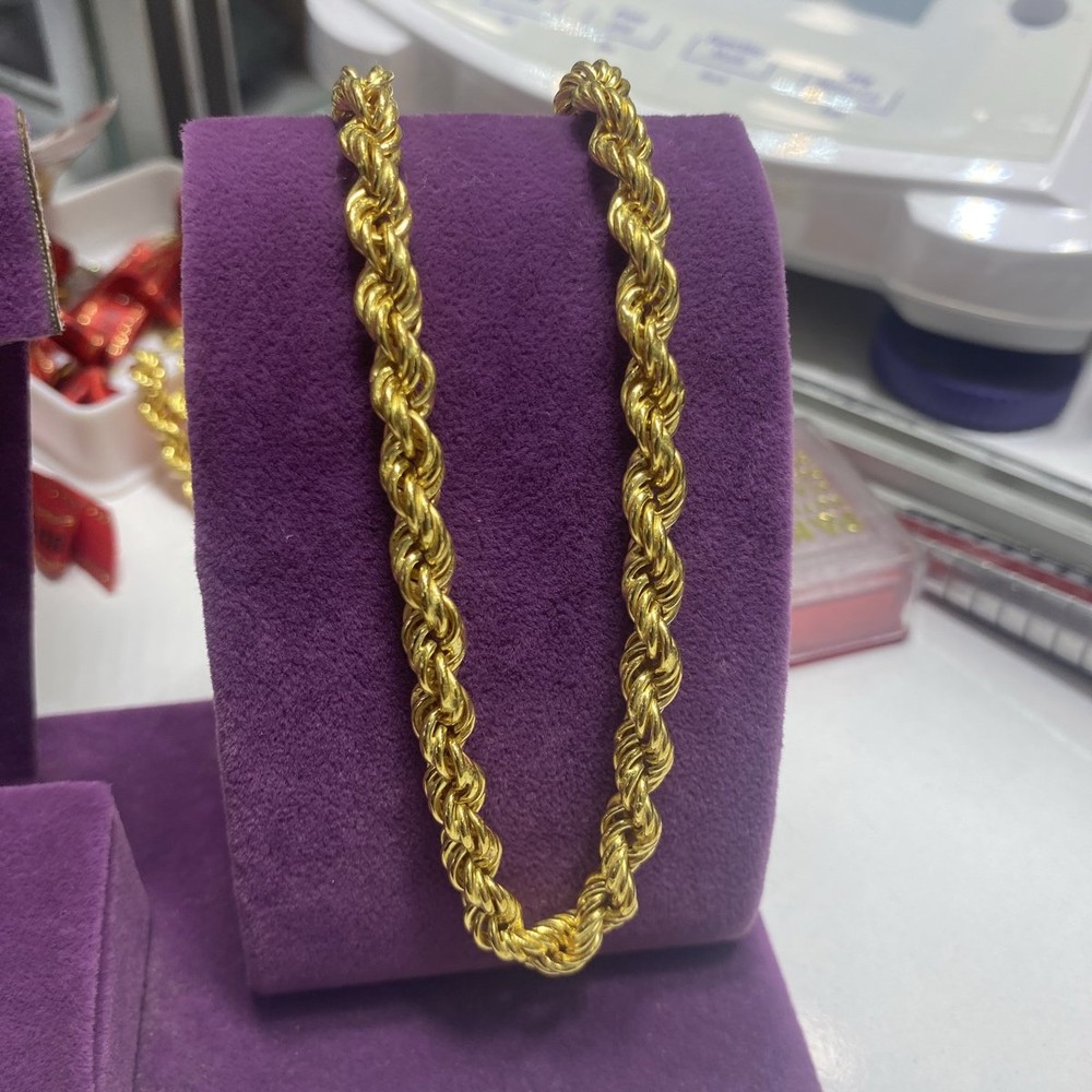 22 Ayar Altın Halat Özel Tasarım 22.41gr 60 CM Hediye - H00172