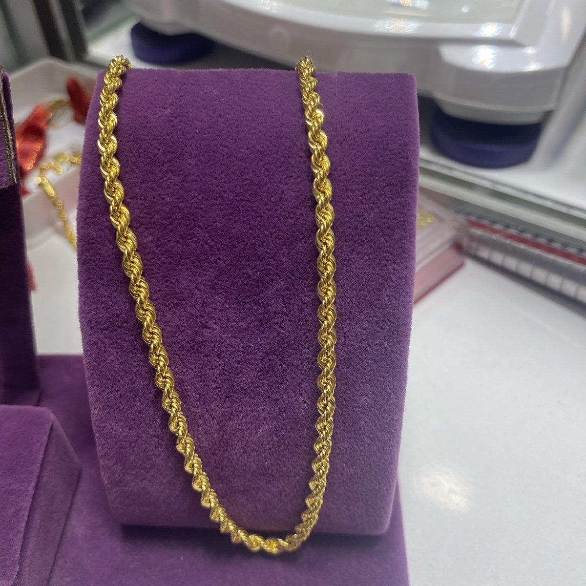 22 Ayar Altın Halat Özel Tasarım 9.95gr 60 CM Hediye - H00174 - Fotoğraf 1