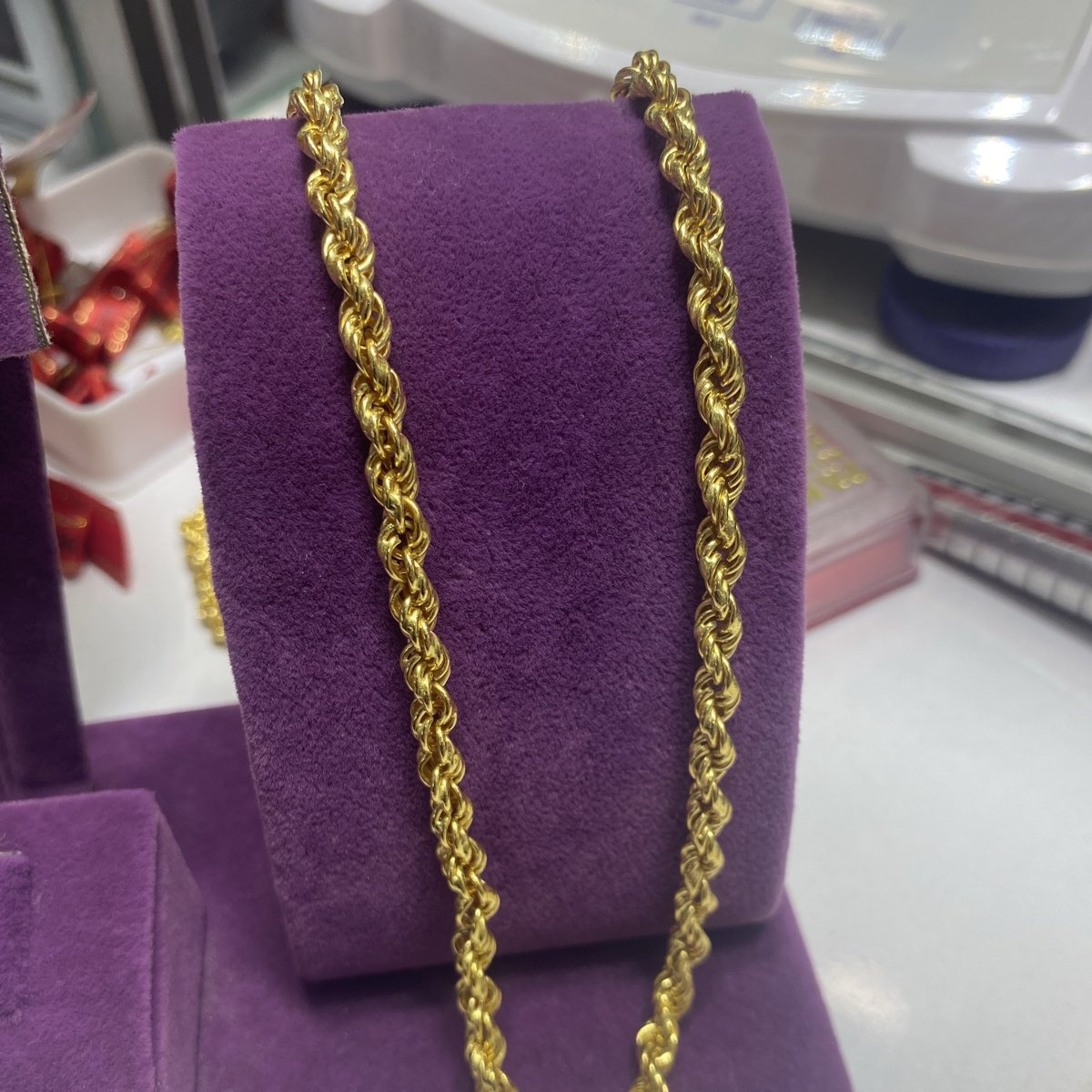 22 Ayar Altın Halat Özel Tasarım 15.89gr 65 CM Hediye - H00178 - Fotoğraf 1