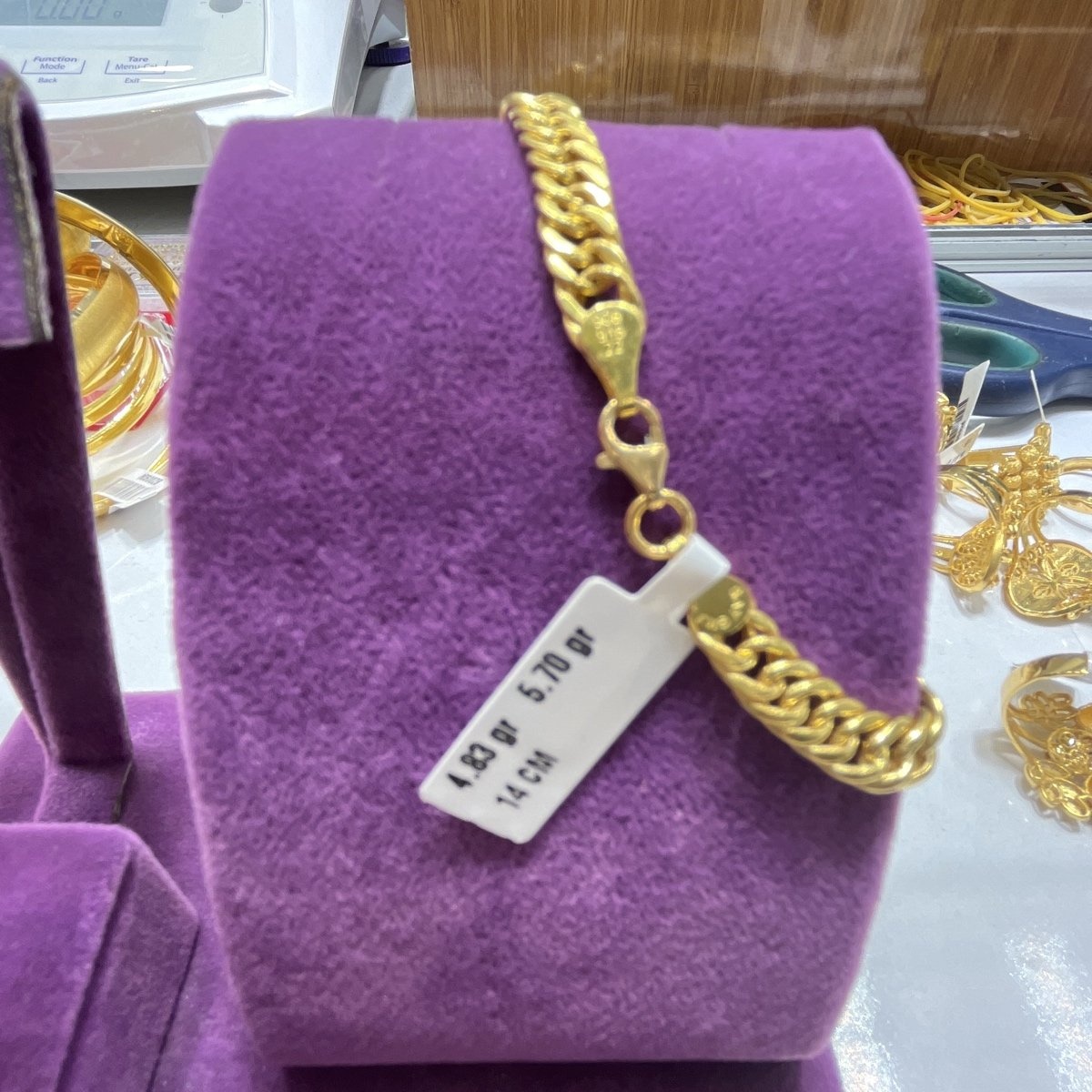 22 Ayar Altın Bileklik Paksoy Modern Tasarım 4.83gr 14 CM Hediye - B00860 - Fotoğraf 1