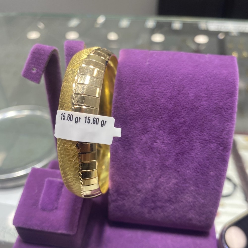 22 Ayar Altın Bilezik Modern Lüks Tasarım 15.60gr Kadın - BZ00964