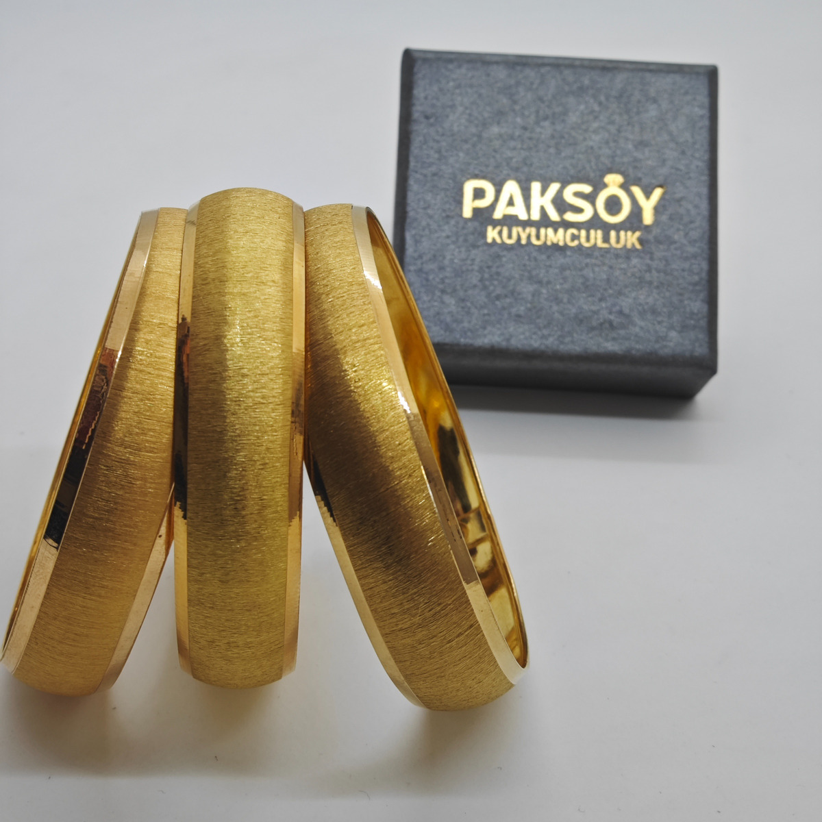 22 Ayar Altın Bilezik Paksoy Modern Tasarım 15.21gr Kadın - BZ00968 ürün görseli