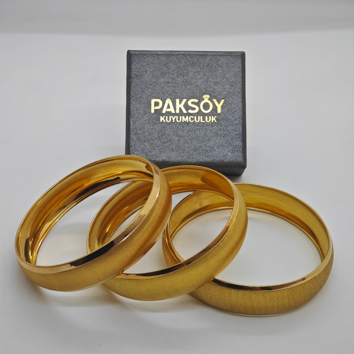 22 Ayar Altın Bilezik Paksoy Modern Tasarım 15.21gr Kadın - BZ00968 ürün görseli
