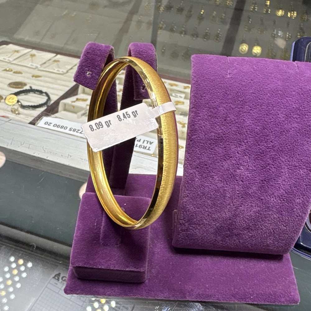 22 Ayar Altın Bilezik Paksoy Kumlu Tasarım 8.09gr Kadın - BZ00975