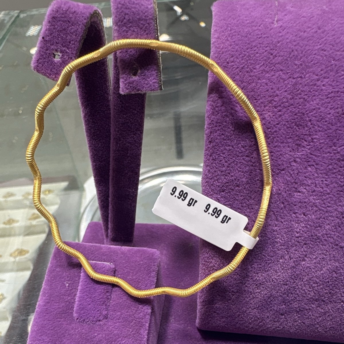 22 Ayar Altın Bilezik Zahit Geyik Zikzak Tasarım 9.99gr Hediye - BZ01000 - Fotoğraf 1