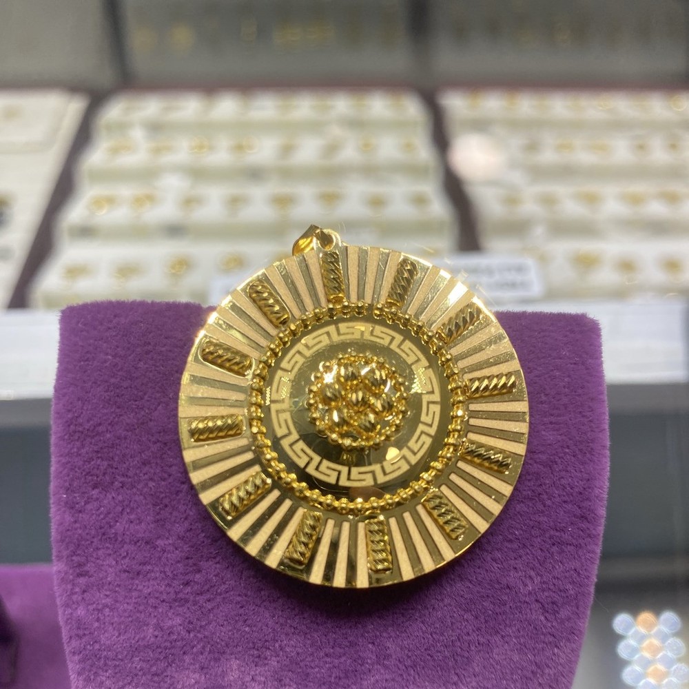 22 Ayar Altın Kolye Ucu Özel Tasarım Madalyon 6.74gr Hediye - C00249