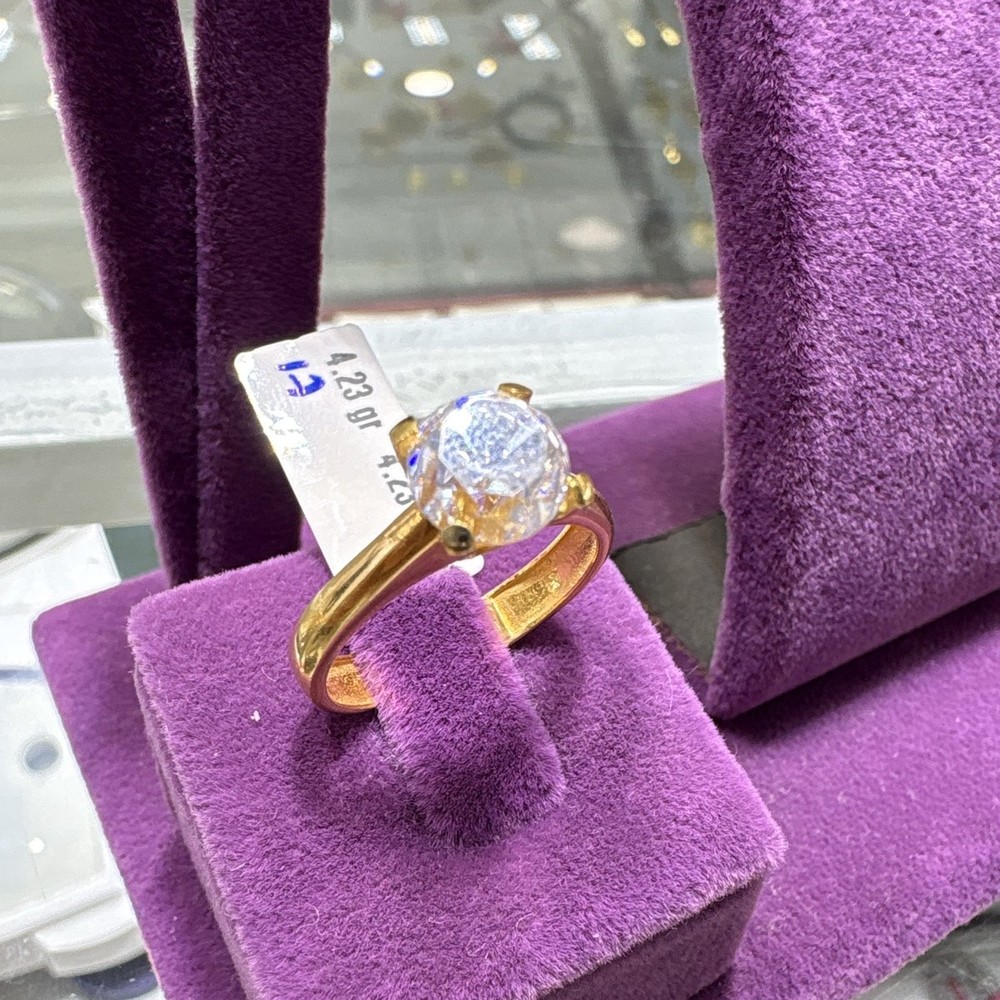 22 Ayar Altın Taşlı Yüzük Özel Tasarım 4.23gr Kadın - T00216