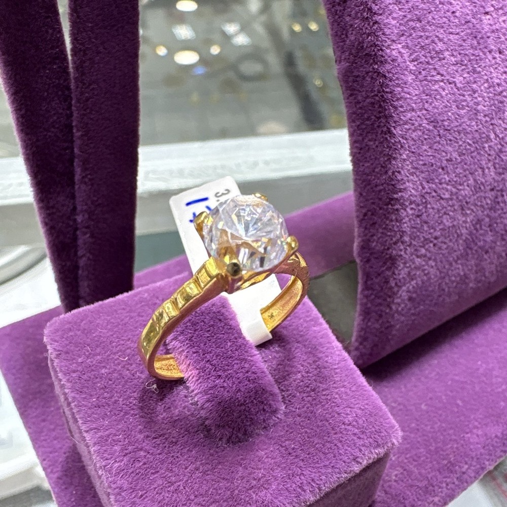 22 Ayar Altın Taşlı Yüzük Özel Tasarım 3.54gr Hediye Kadın - T00220