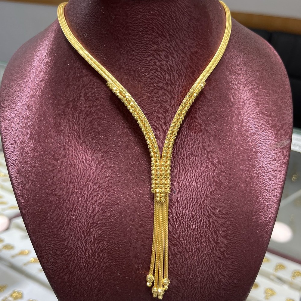22 Ayar Altın Kolye Dorikalı Özel Tasarım 27.39gr Hediye - KL00021 - Fotoğraf 1