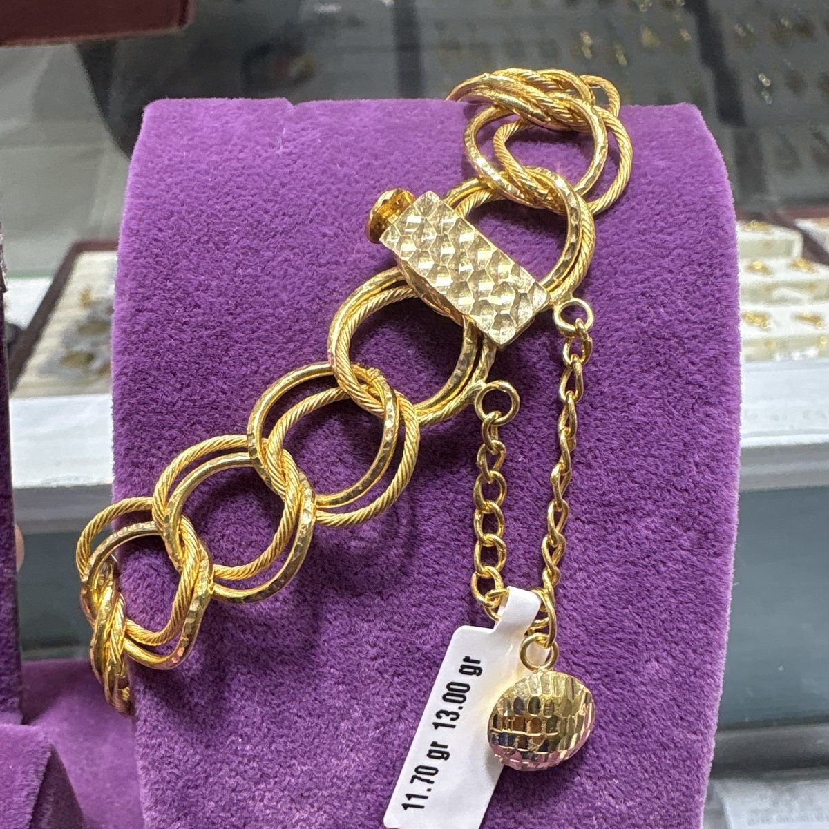 22 Ayar Altın Bileklik Zahit Geyik Modern Tasarım 11.70gr Kadın - B00877 - Fotoğraf 1
