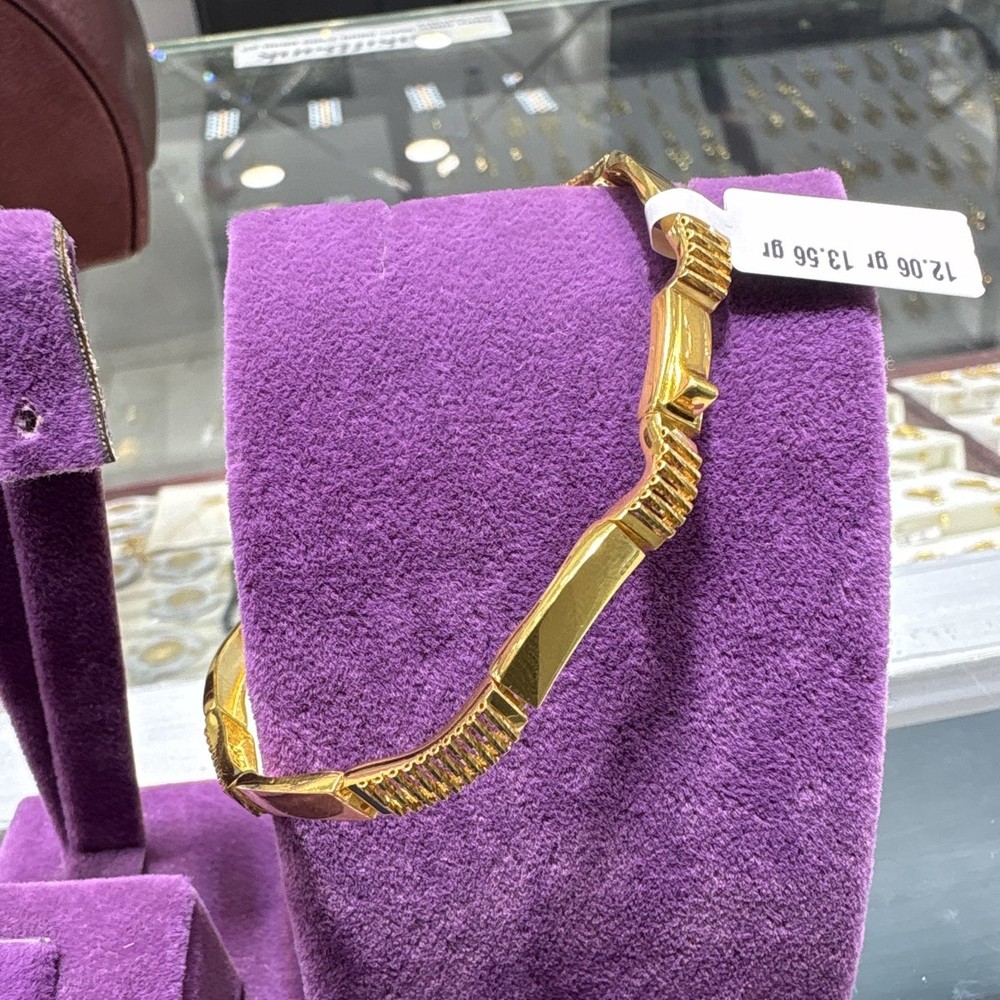 22 Ayar Altın Bileklik Zahit Geyik Modern Tasarım 12.06gr Kadın - B00879