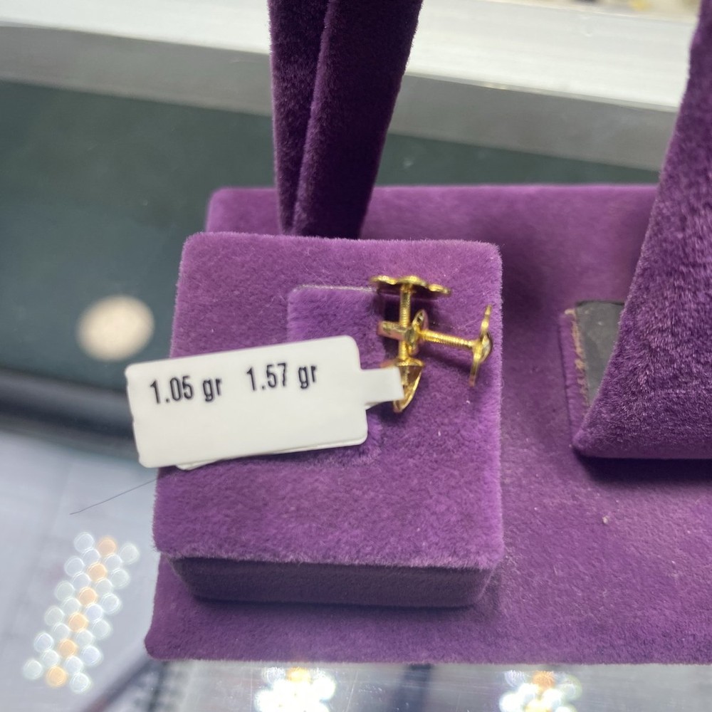 22 Ayar Altın Çocuk Küpesi Yıldız Işığı Koleksiyonu 1.05gr - J00023