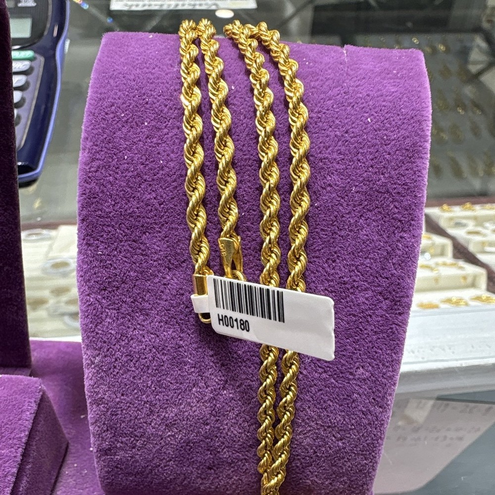 22 Ayar Altın Halat Zincir Modern Tasarım 10.08gr Hediye - H00180