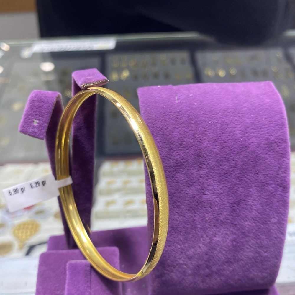 22 Ayar Altın Bilezik Paksoy Kumlu Şarnel Tasarım 5.99gr Kadın - BZ01070