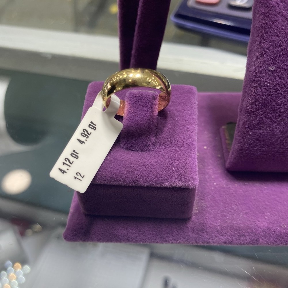 22 Ayar Altın Yüzük Paksoy Modern Tasarım 4.12gr 12 Numara Hediye - Y00941