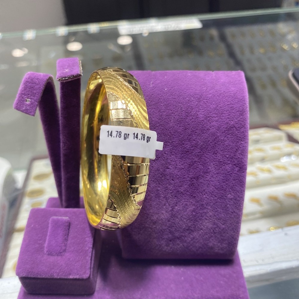 22 Ayar Altın Bilezik Yılan Modern Tasarım 14.78gr Kadın - BZ01079